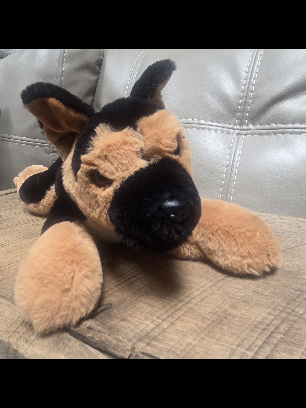 FAO Schwarz German Shepherd plush toy SUPER SOFT ~ Bin PP